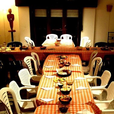 Una cena frente al mar