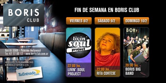 Finde en Boris del 8 al 10 de febrero