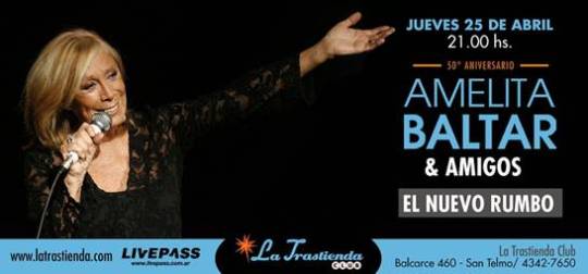 Amelita Baltar en La trastienda