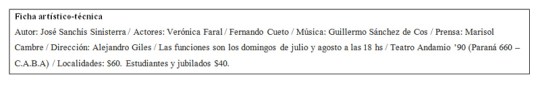 Ficha artístico-técnica Ay Carmela!