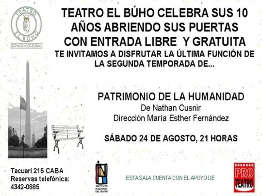 Teatro El Buho aniversario