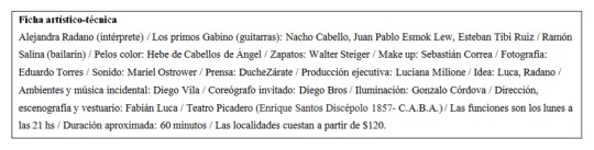 ficha artístico-técnica delirio gaucho