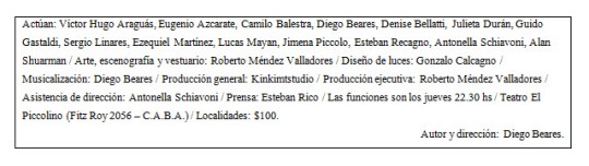 ficha artístico-técnica Ego