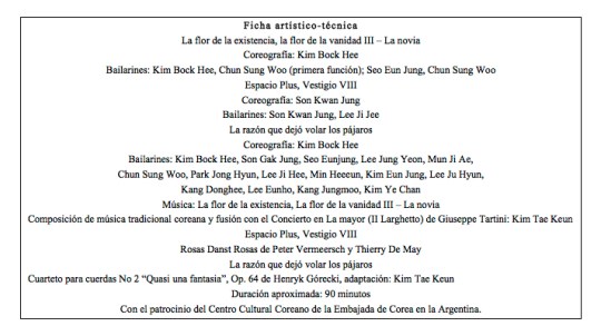 Perfume de danza ficha