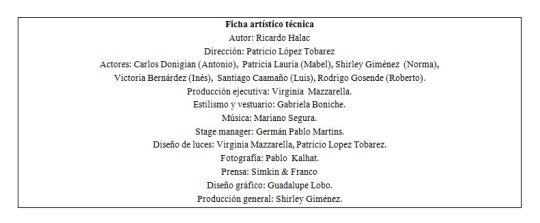 Soledad para cuatro ficha