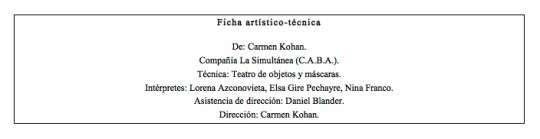 Secuencias de un anonimato ficha